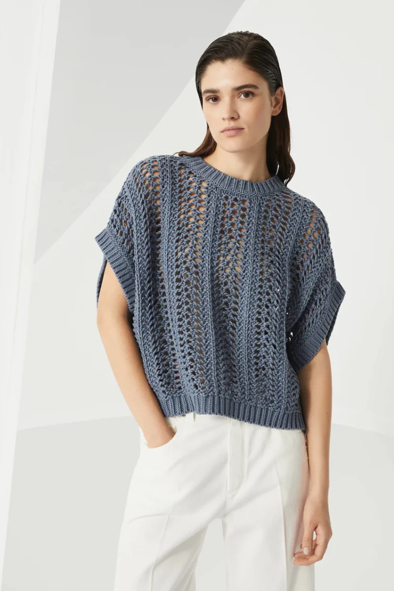 Ribbed Net Sweater - Image 2