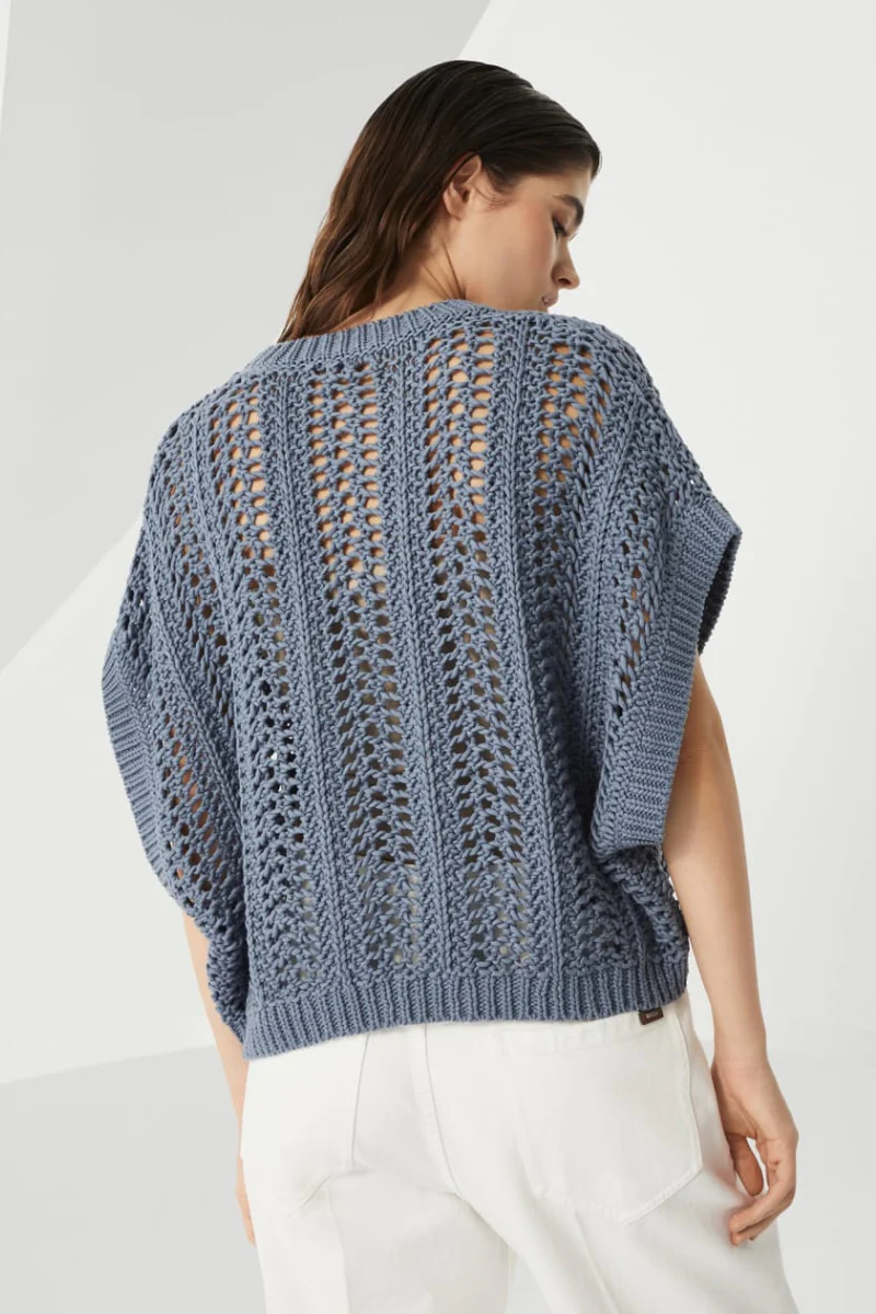 Ribbed Net Sweater - Image 3
