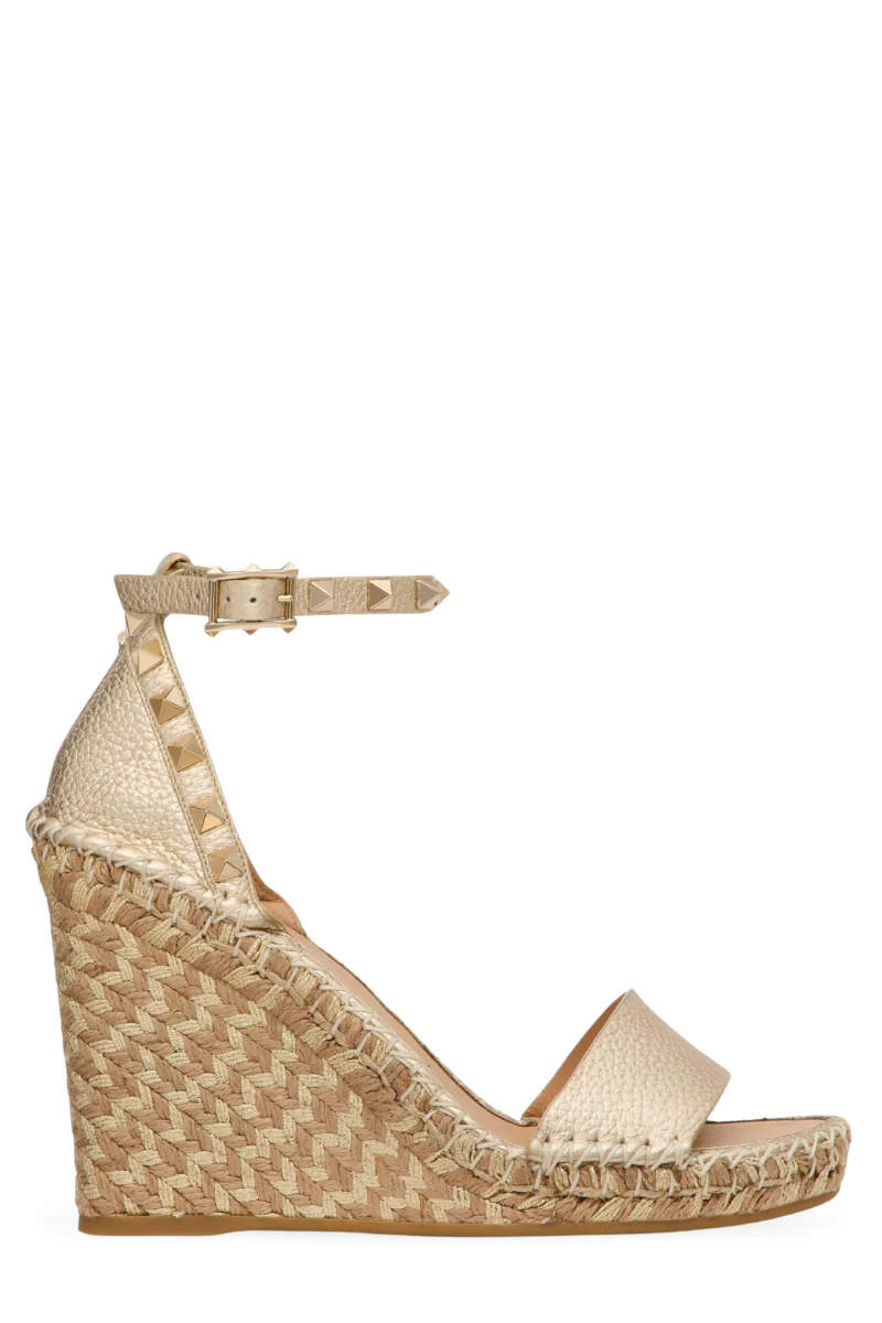 Rockstud Double Wedge Sandal