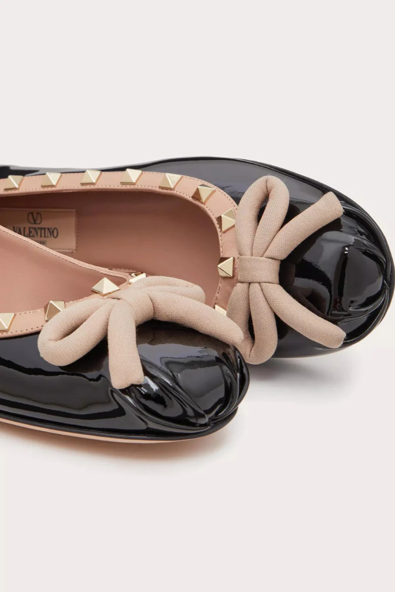 Rockstud Leather Ballerina - Image 2