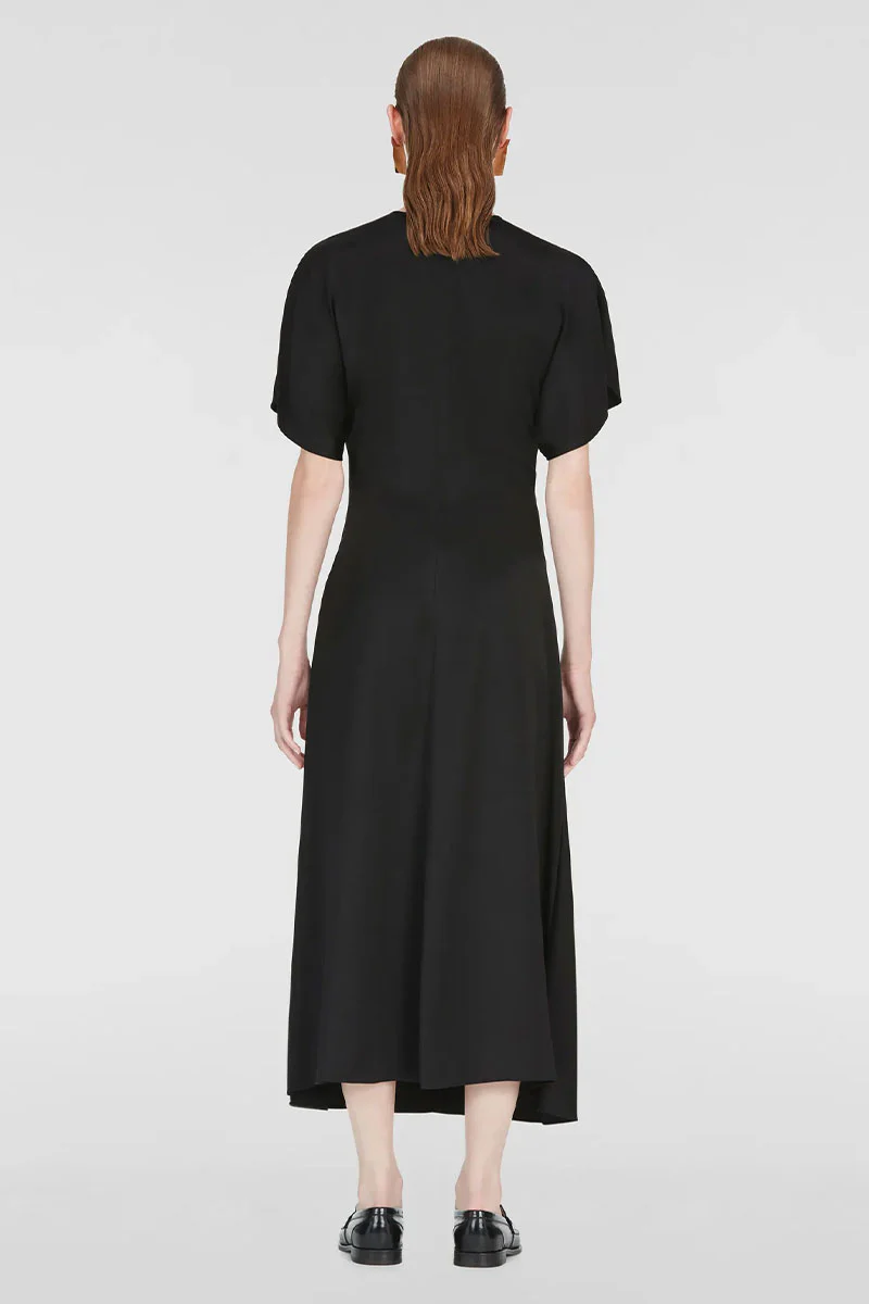 Ruched Satin Dress - Image 4