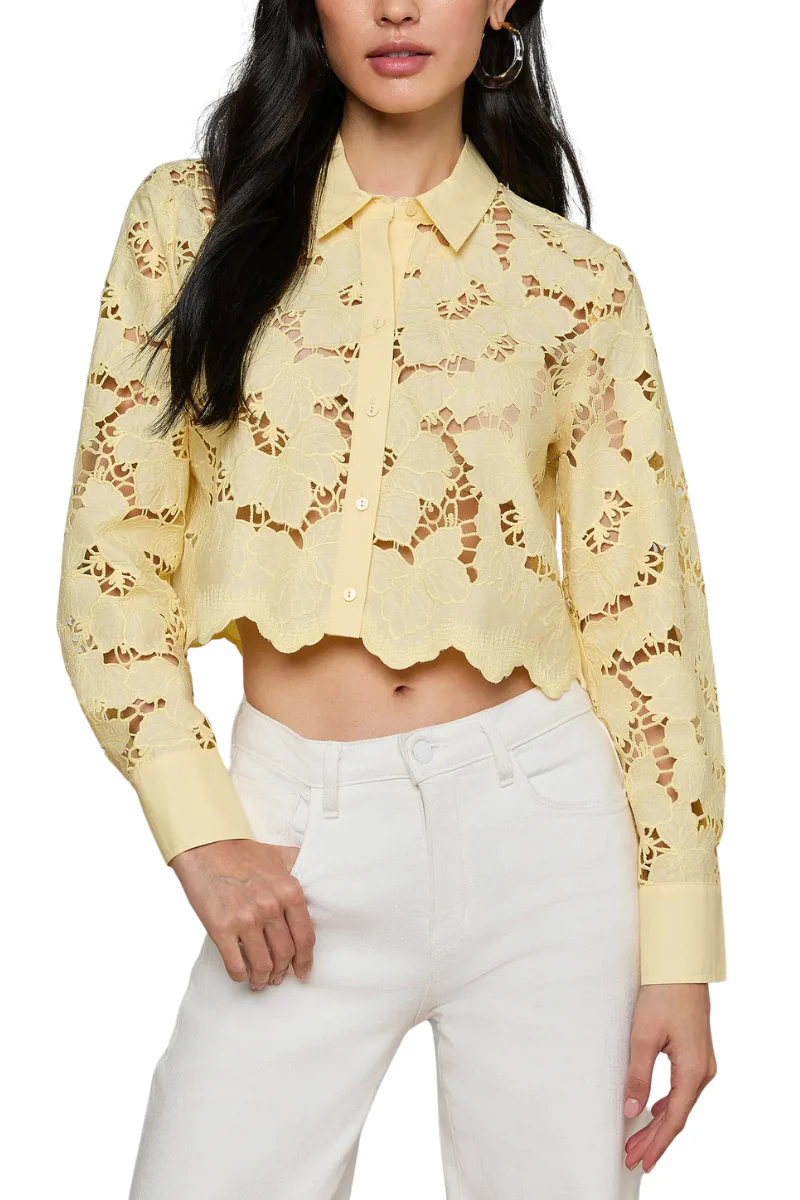Seychelle Cropped Eyelet Blouse - Image 2