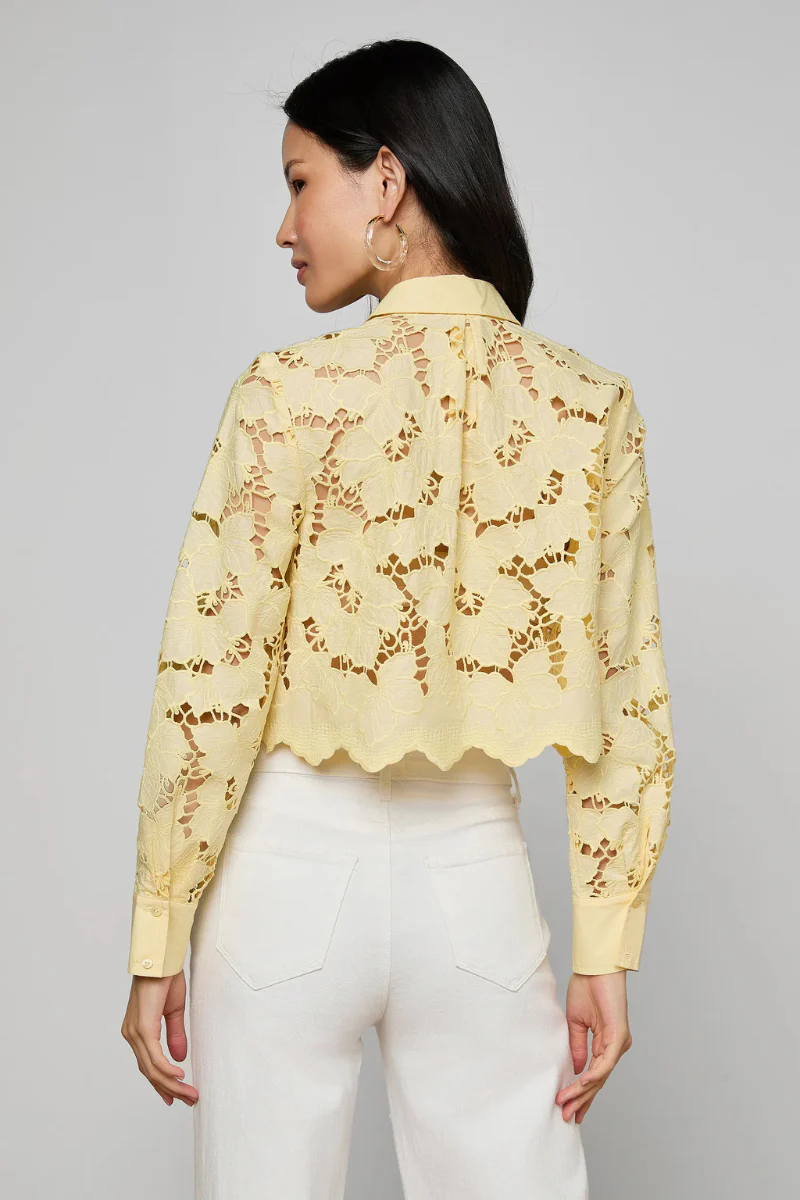 Seychelle Cropped Eyelet Blouse - Image 3