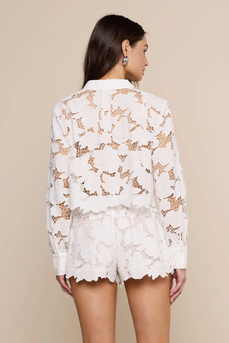 Seychelle Cropped Eyelet Blouse - Image 3