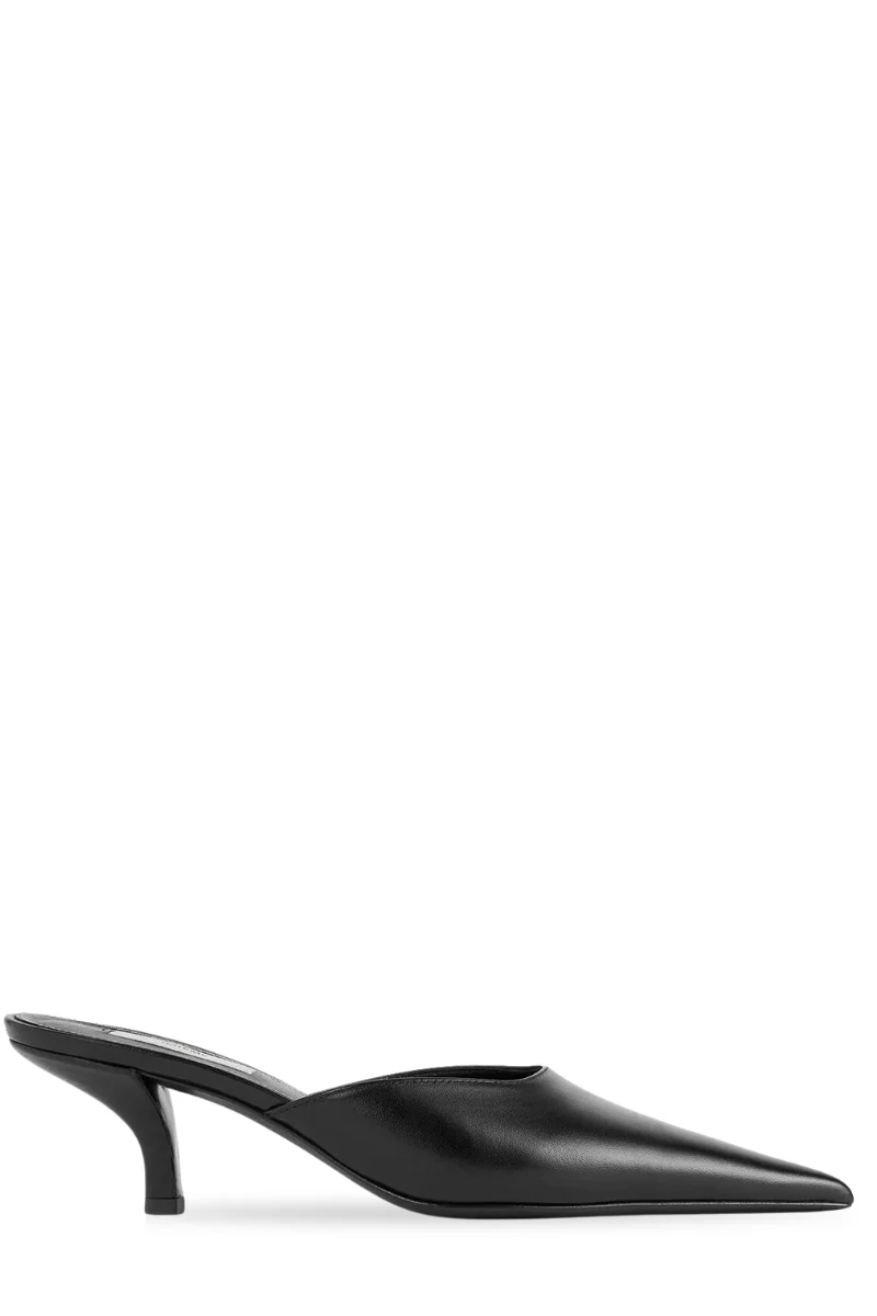 Sharp Nappa Mules