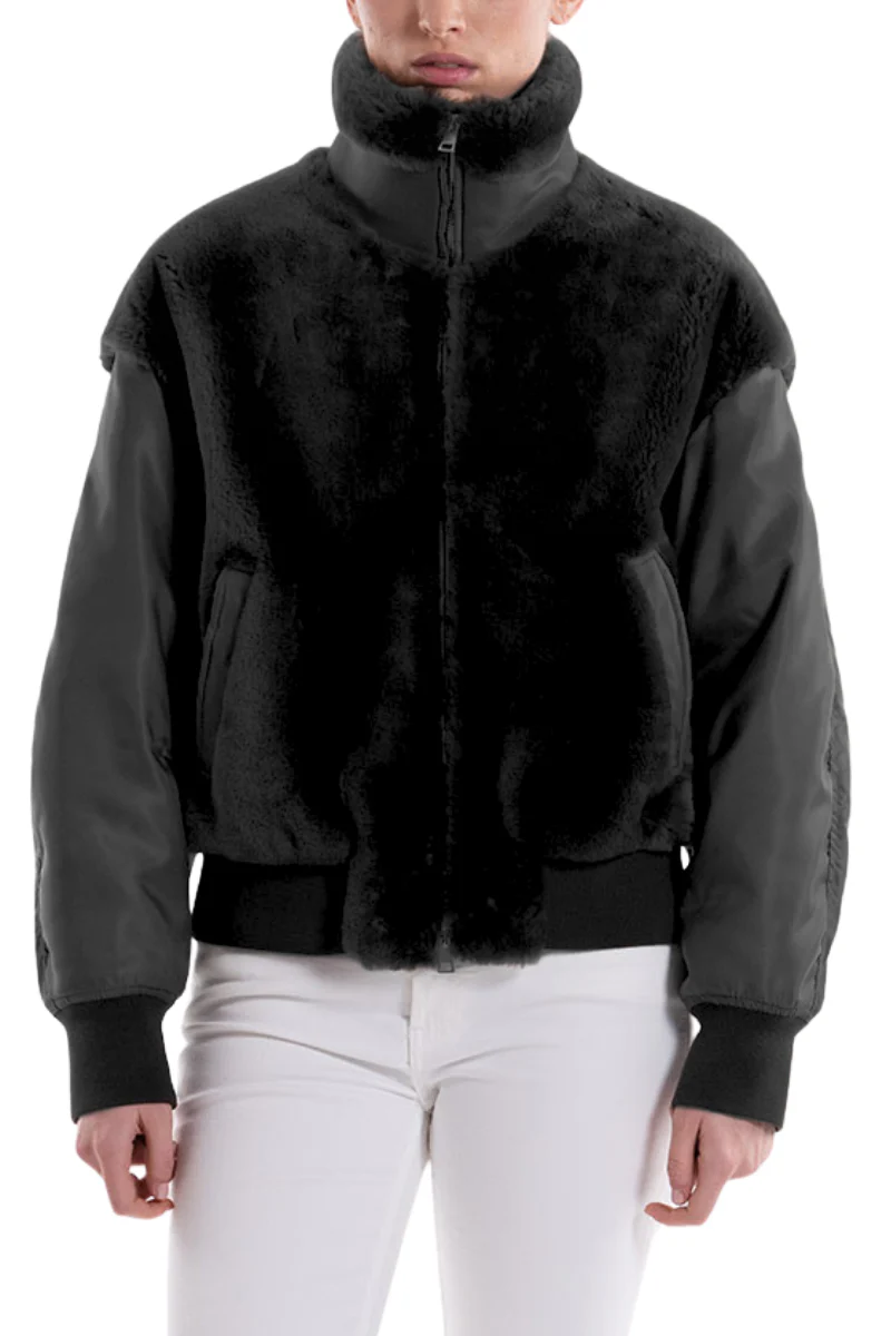 Shearling Bomber Jacket - Image 2