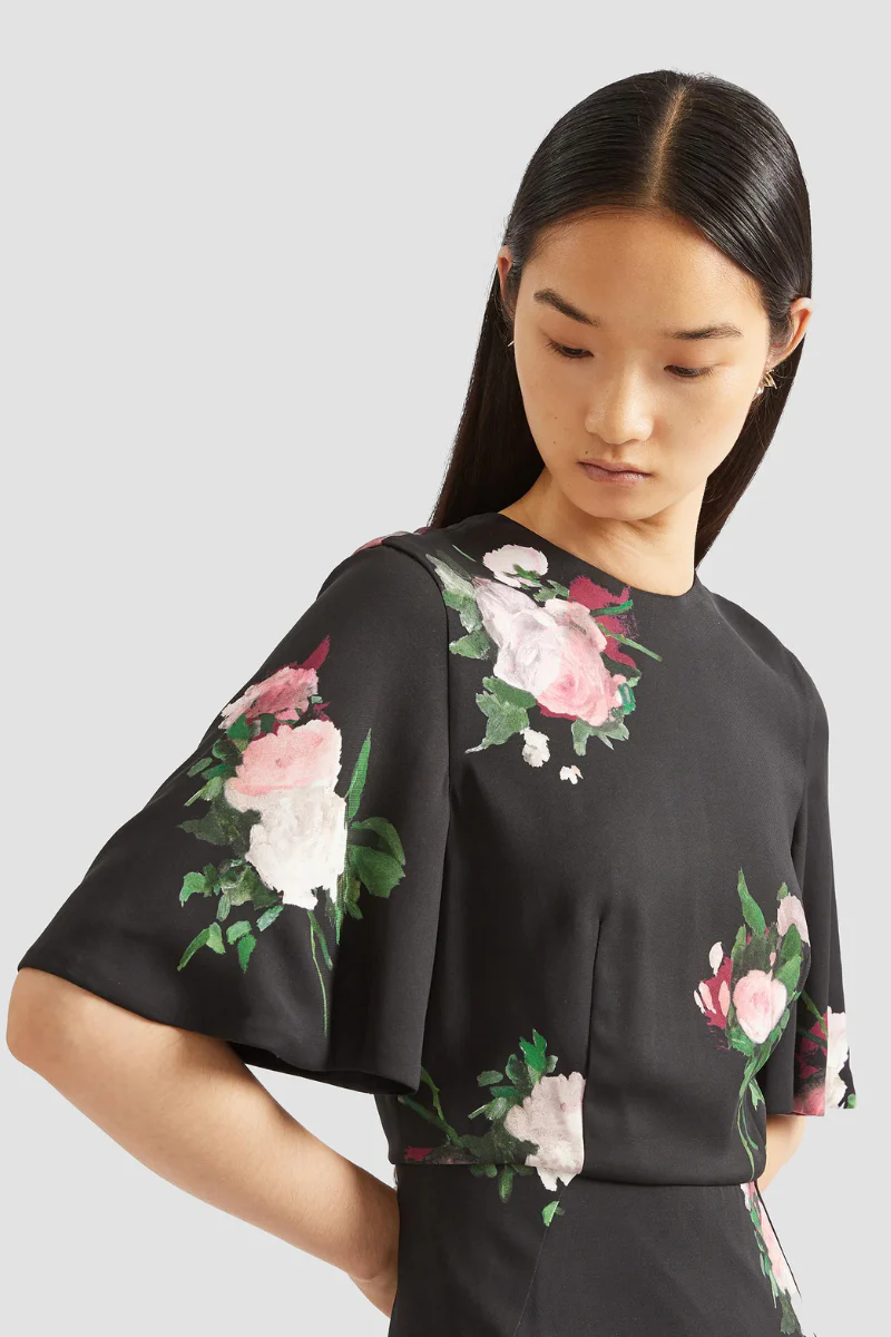 Flutter Sleeve Midi Dress - Image 3