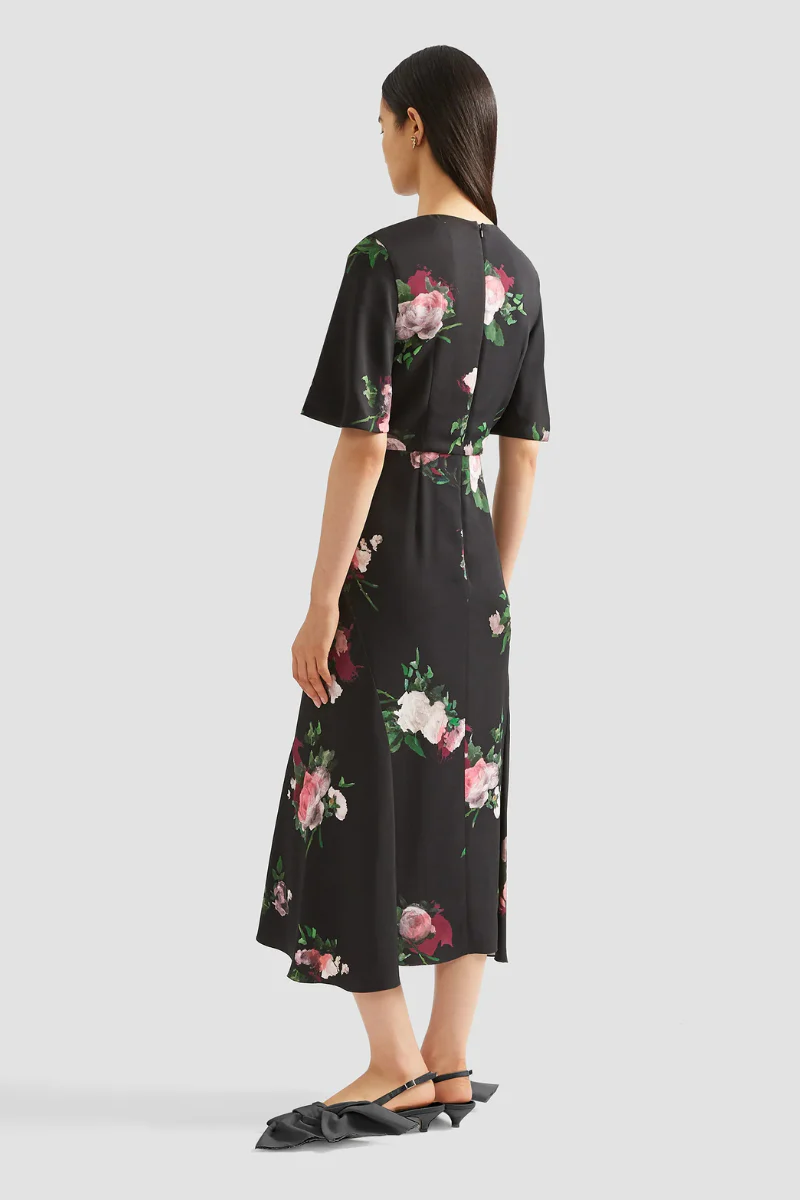 Flutter Sleeve Midi Dress - Image 4