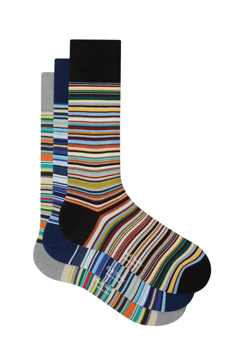 Signature Stripe Socks Three Pack