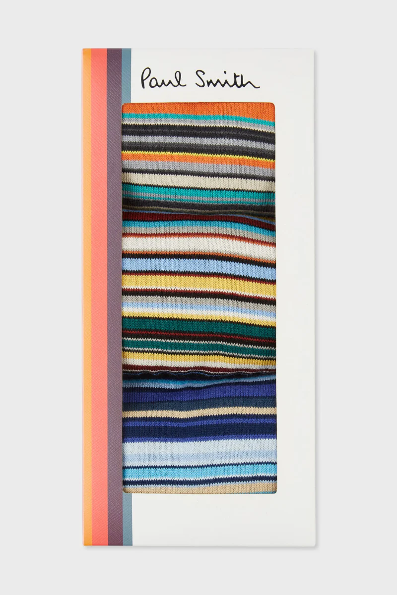 Signature Stripe Socks Three Pack - Image 2
