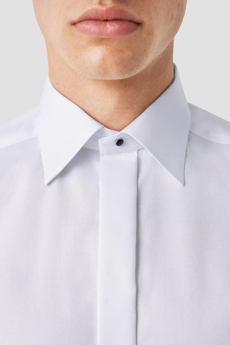 Signature Twill Tuxedo Shirt, Contemporary - Image 3