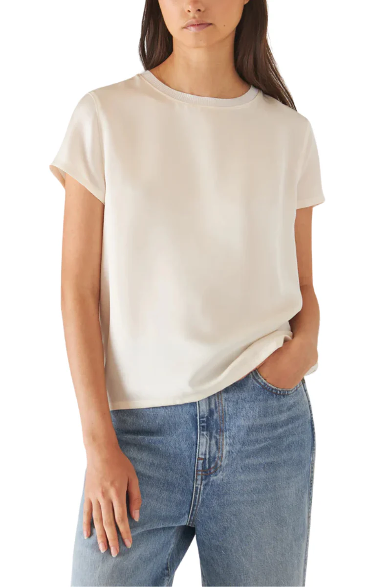 Silk Short Sleeve Crewneck - Image 7