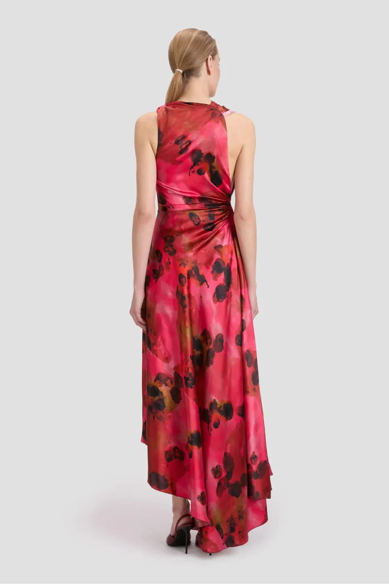 Sleeveless Draped Midi Dress - Image 4