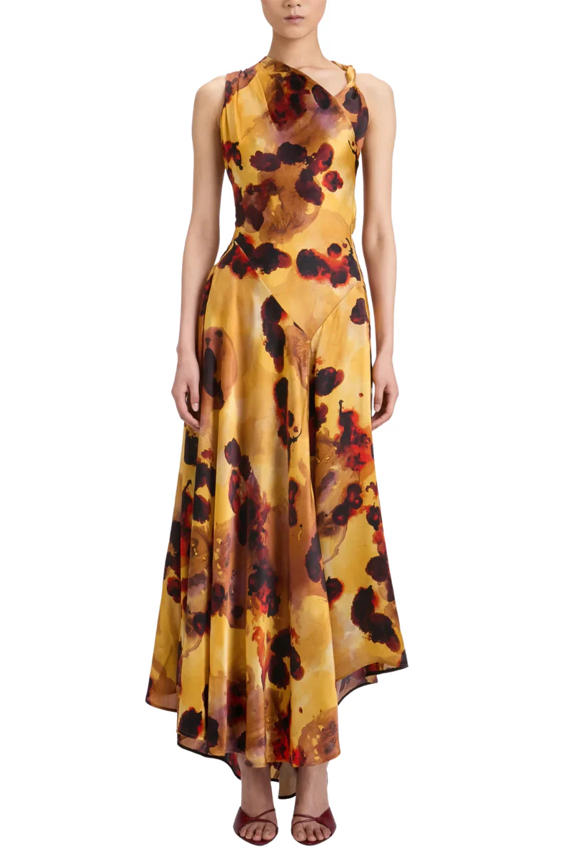 Sleeveless Draped Midi Dress - Image 6