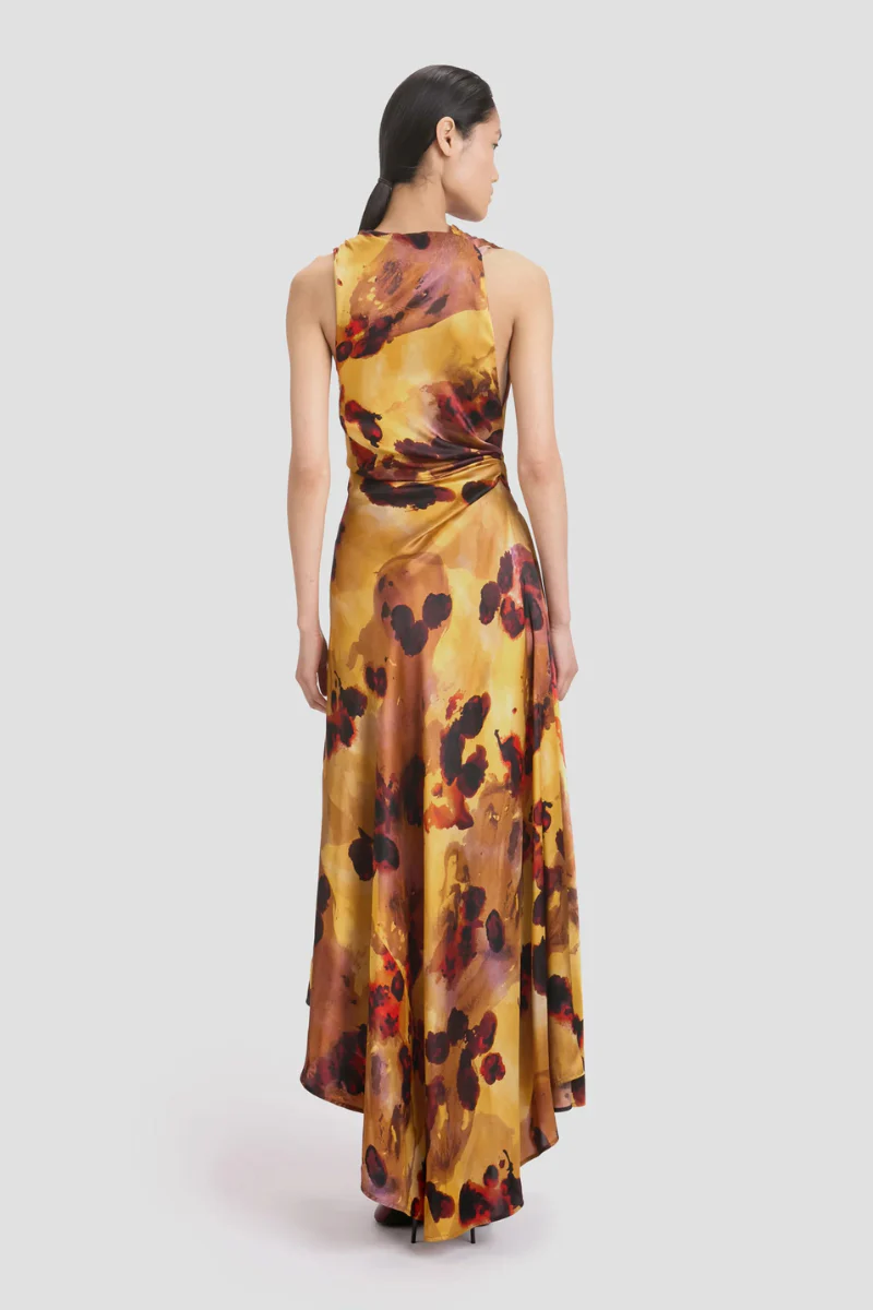 Sleeveless Draped Midi Dress - Image 9