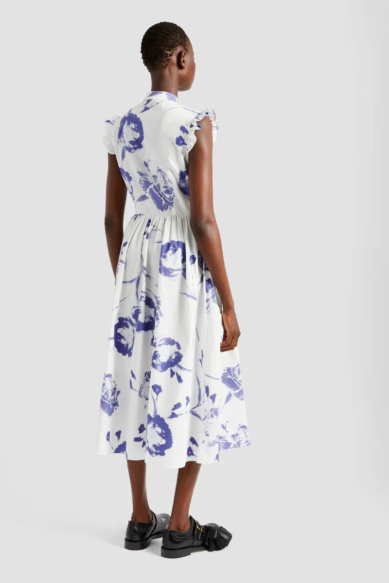Sleeveless Flared Midi Dress - Image 3