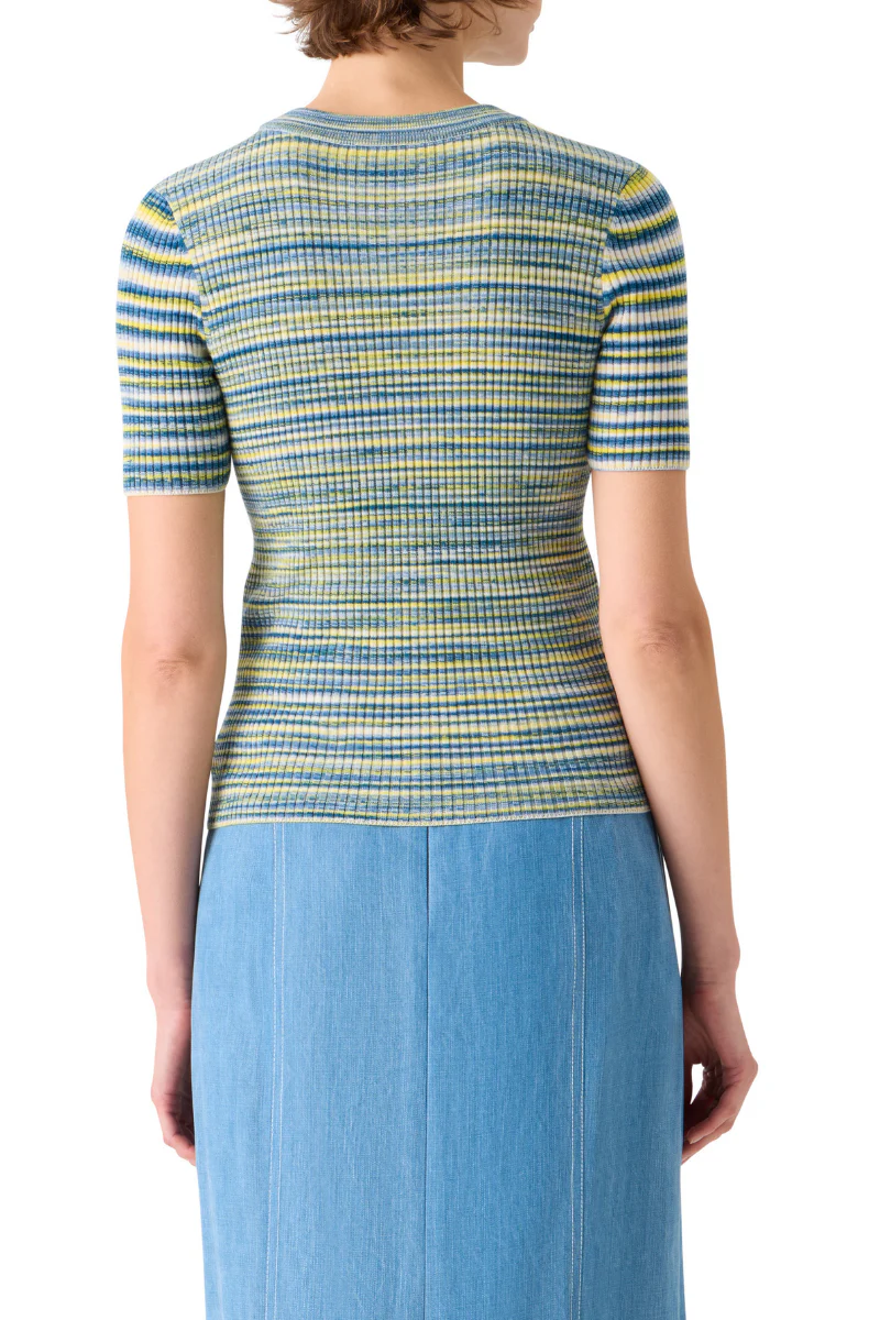 Space Dye Rib Knit Crew - Image 4
