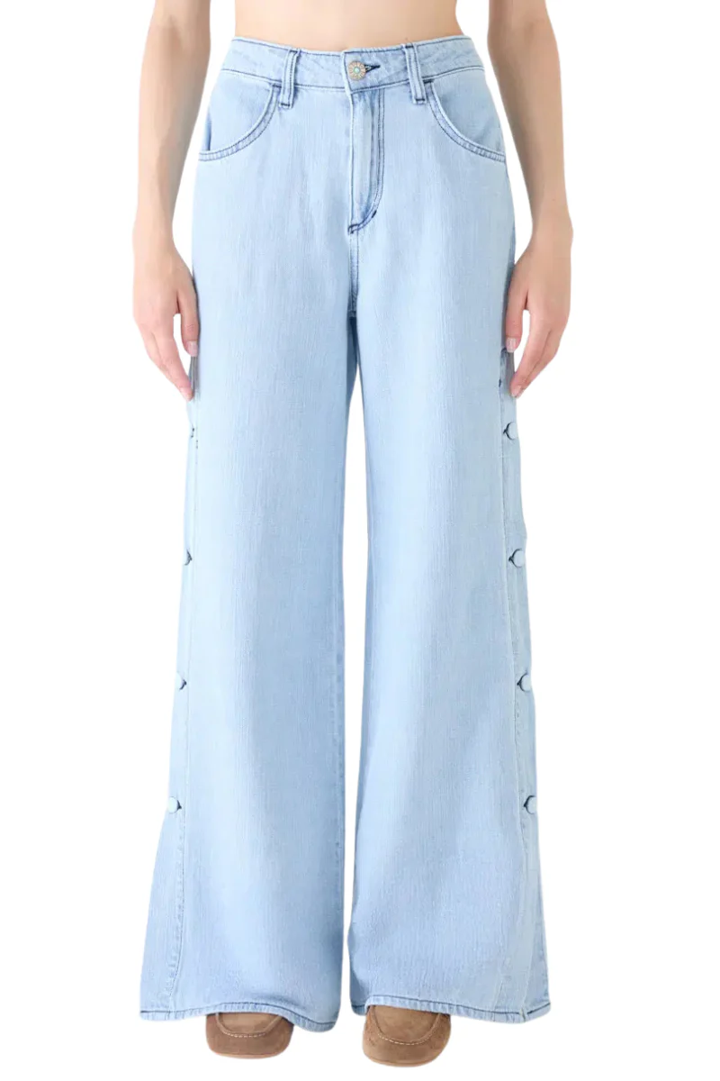 Sporty Wide Leg Jeans