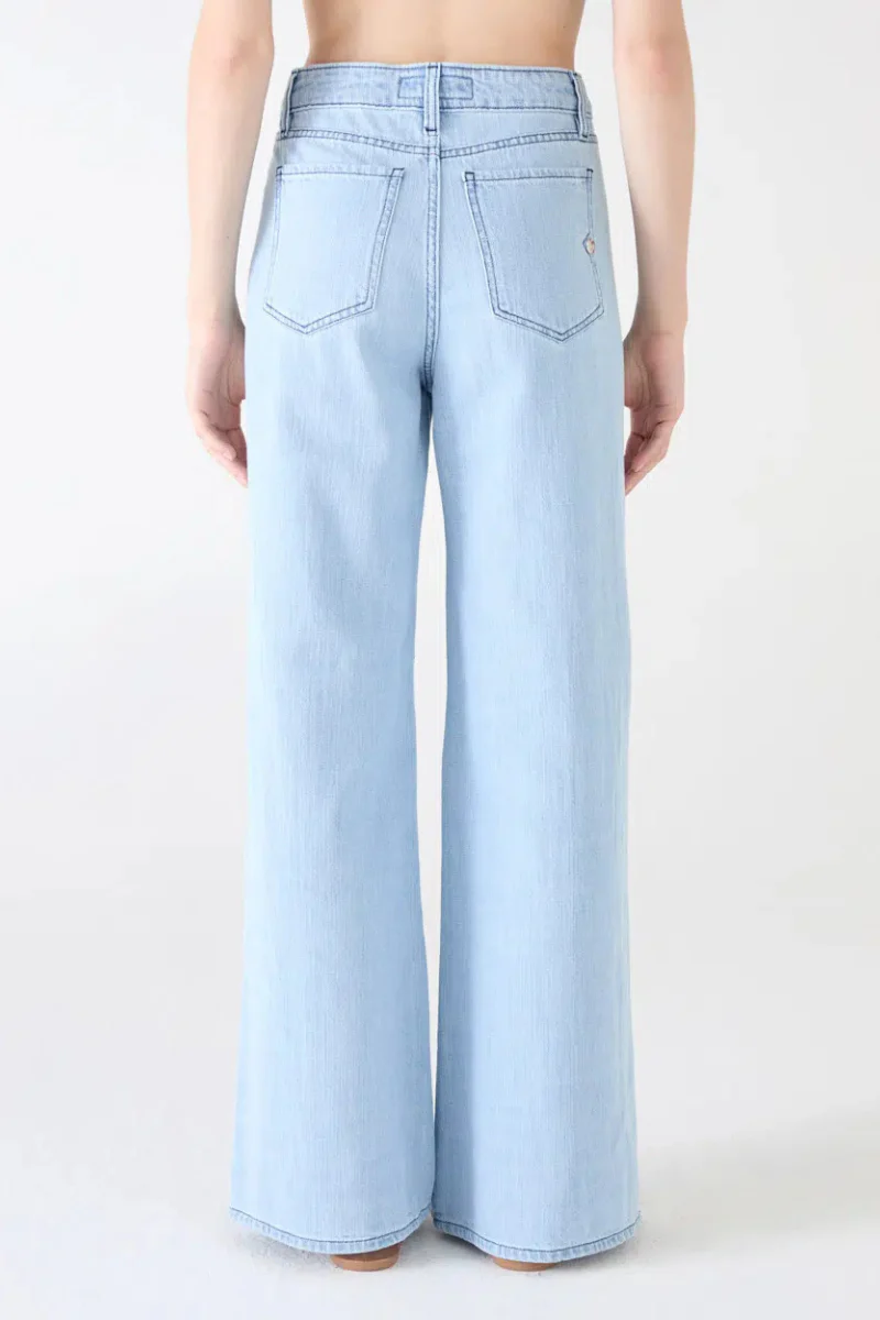 Sporty Wide Leg Jeans - Image 4