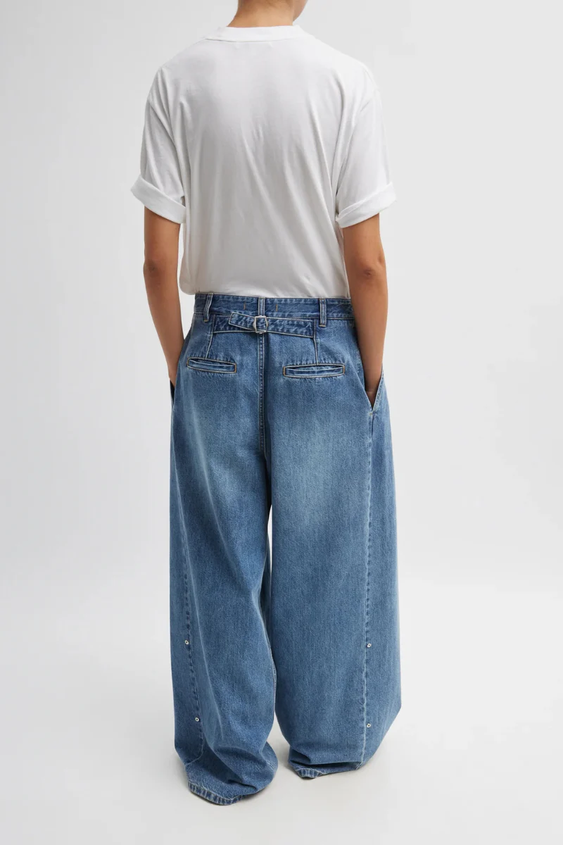 Spring Denim Triple Pleat Jean - Image 4