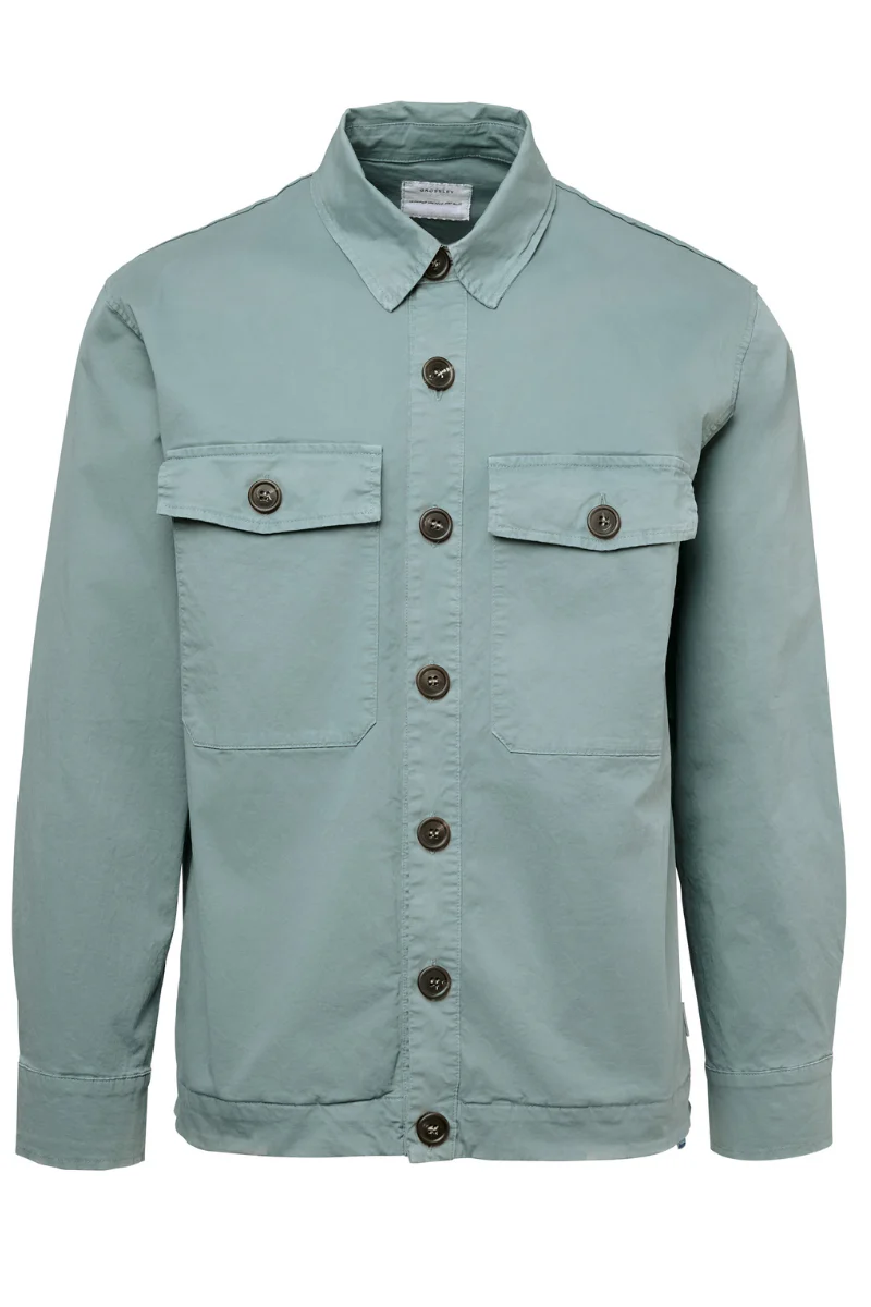 Stone Wash Shirt Jacket