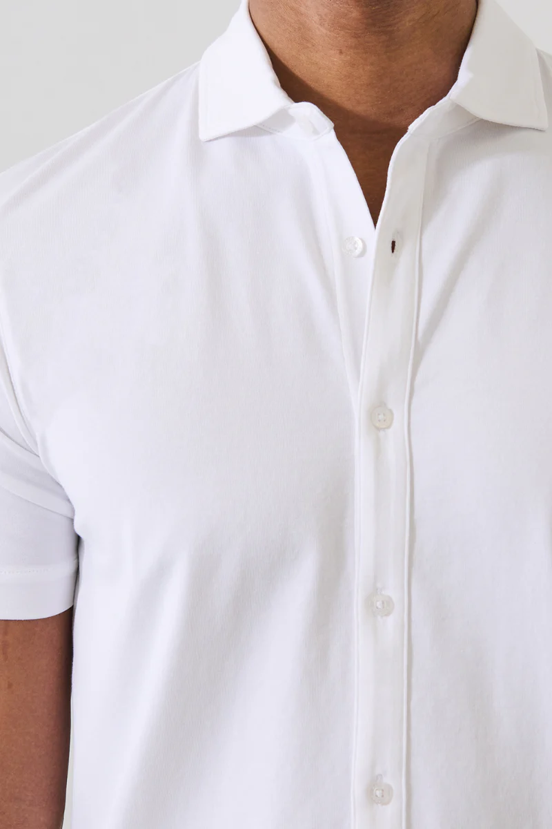 Stretch Button Front Shirt - Image 4