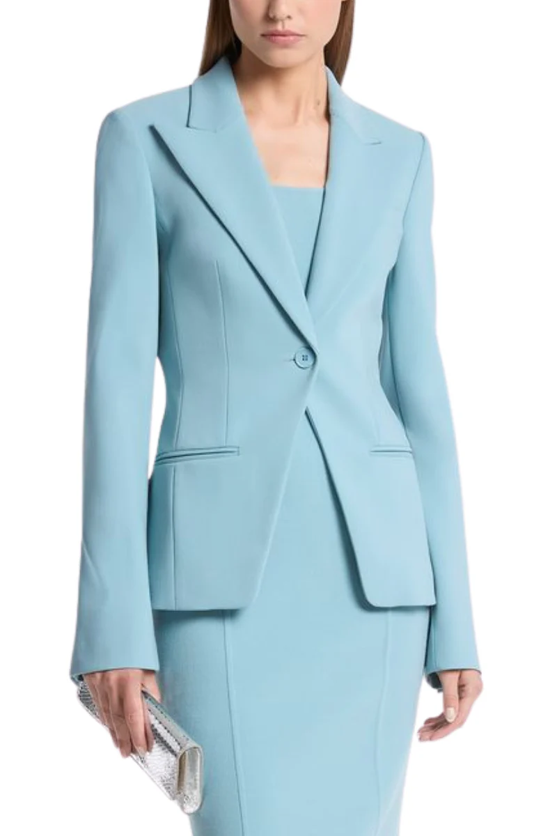 Stretch Pebble Crepe Blazer