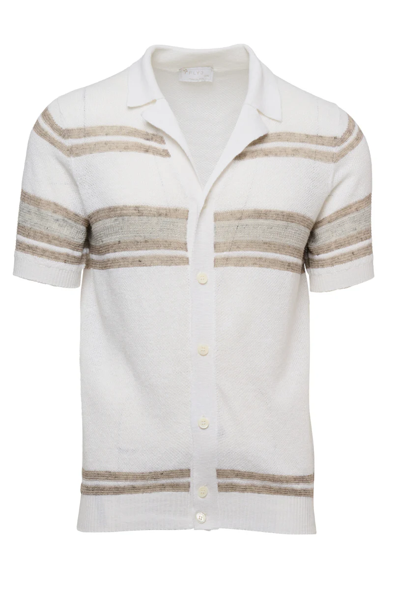 Striped Button Front Shirt