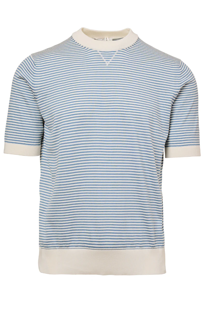 Striped Knit Crew