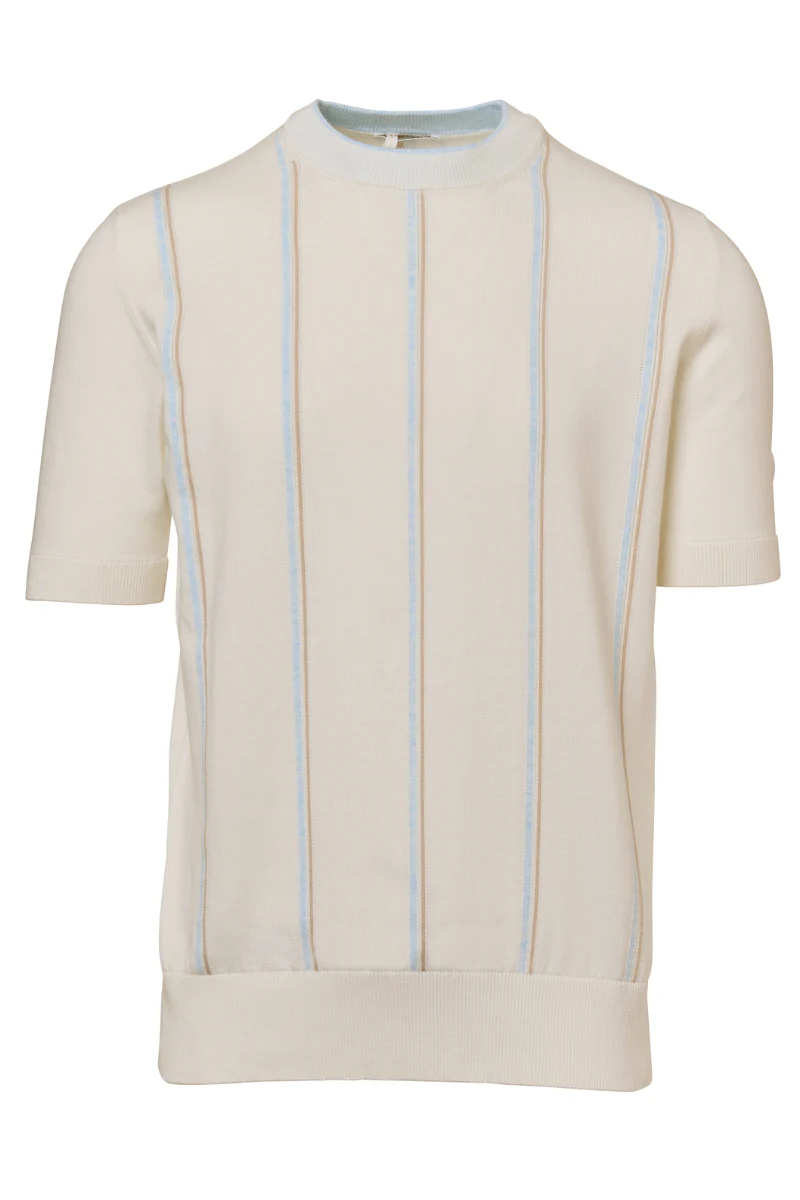 Striped Knit Crew