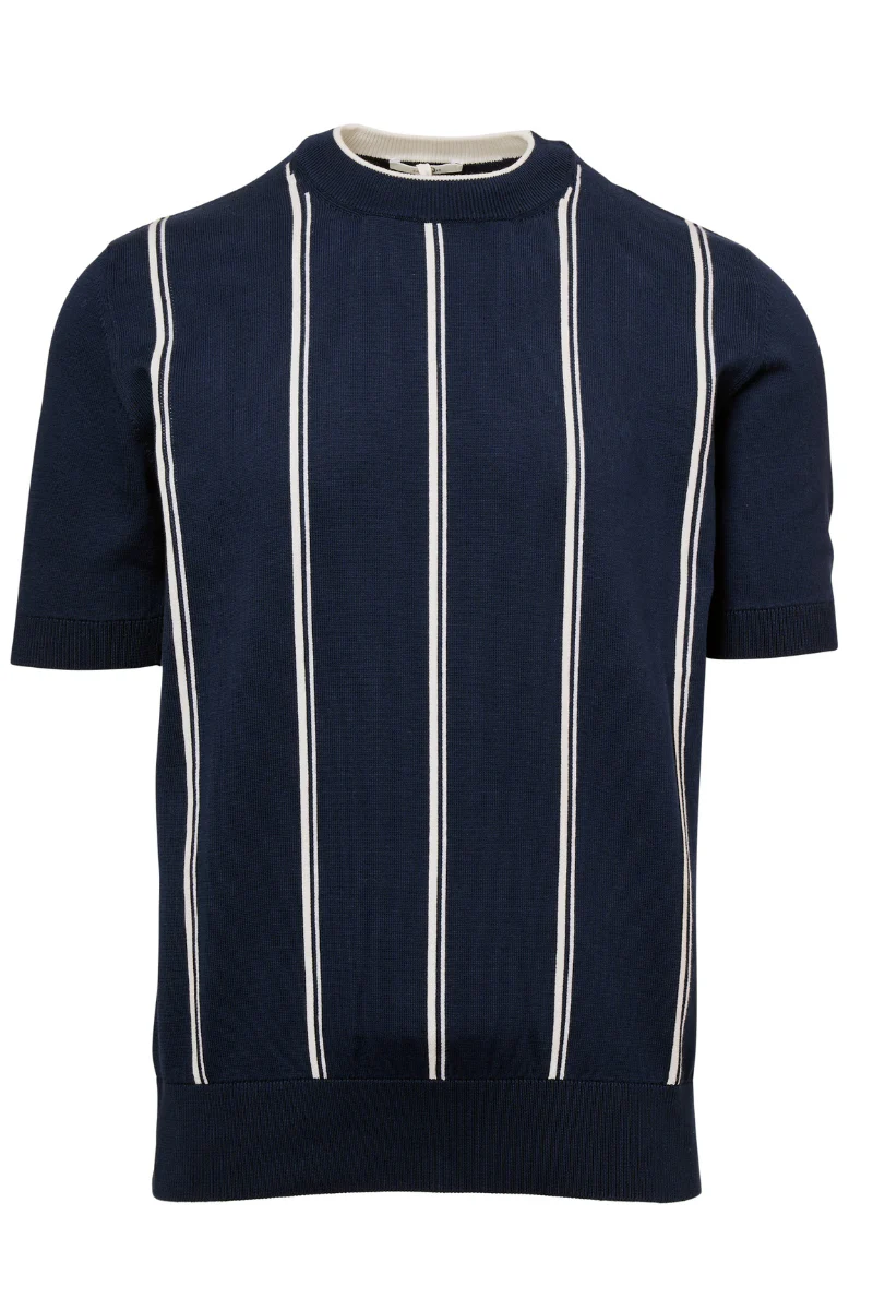 Striped Knit Crew