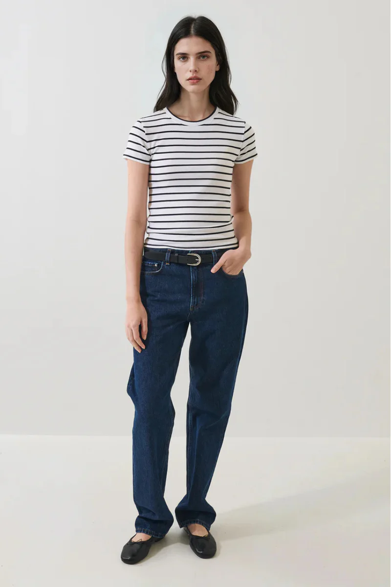 Striped Ribbed Baby T-Shirt - Image 3