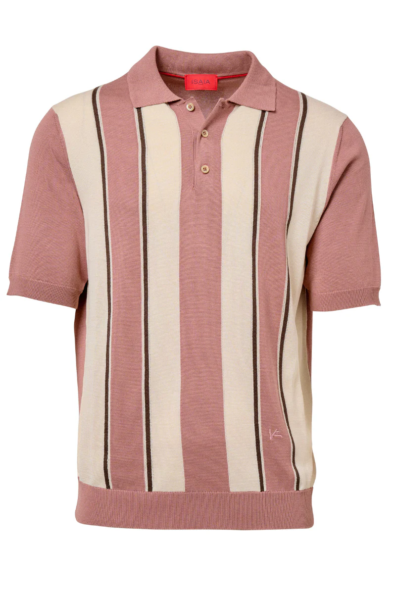 Striped Silk Polo