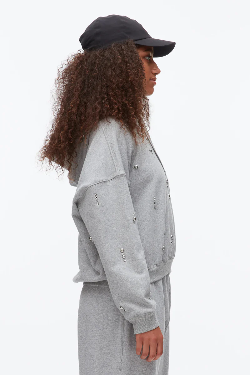 Stud Embellished Hoodie - Image 3