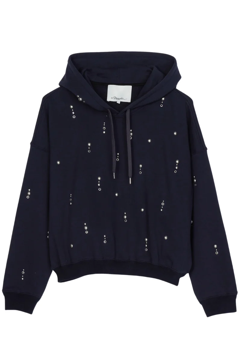 Stud Embellished Hoodie - Image 5
