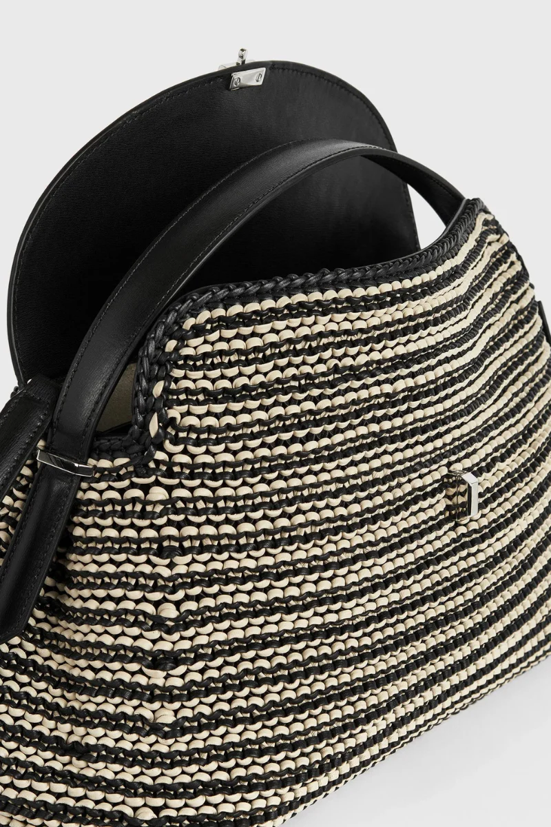 T-Lock Woven Leather Bag - Image 3