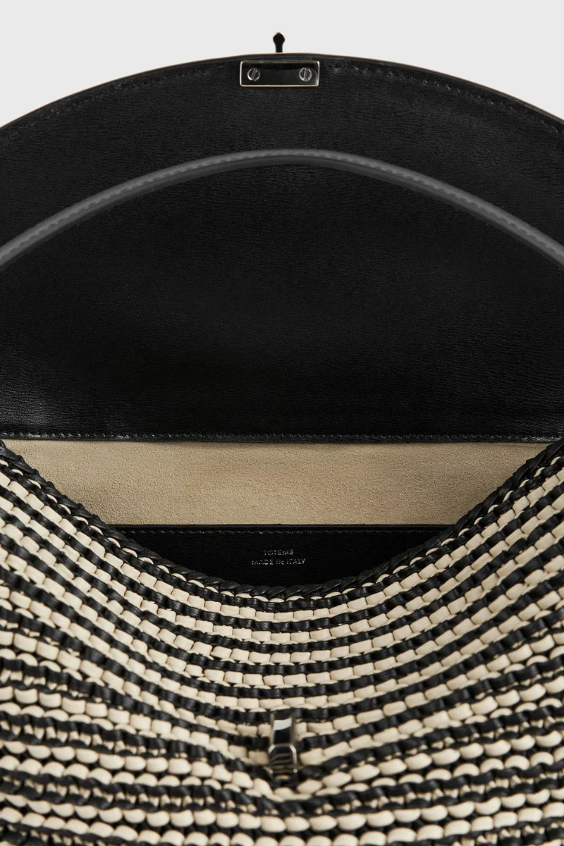T-Lock Woven Leather Bag - Image 5