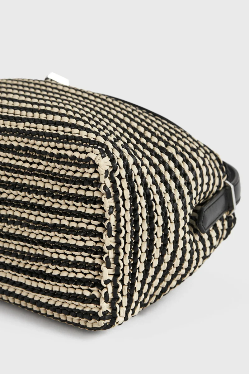 T-Lock Woven Leather Bag - Image 6