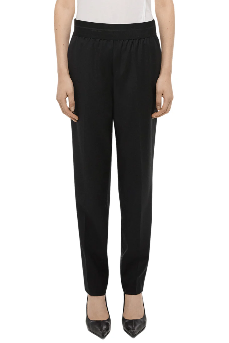 Tapered Wool Trousers