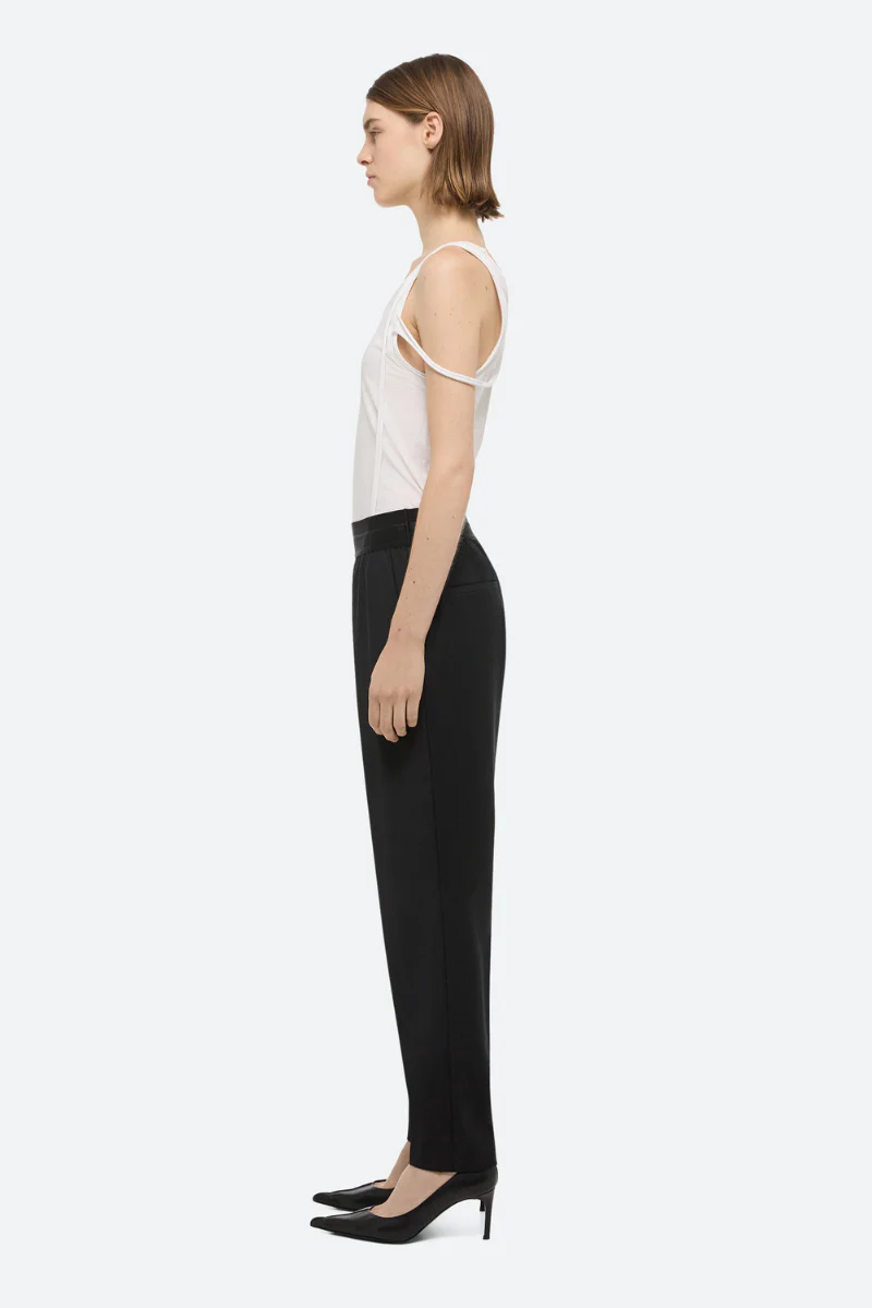 Tapered Wool Trousers - Image 2
