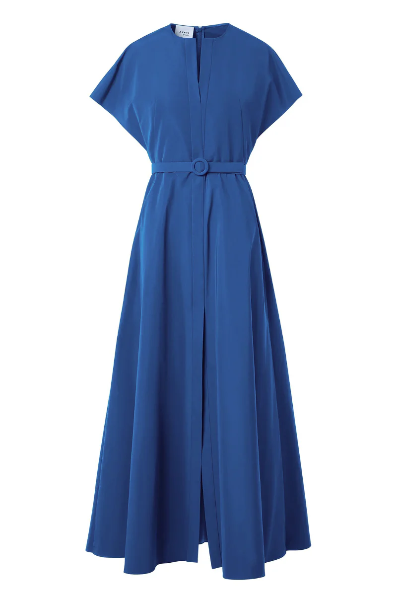 Techno Taffeta Midi Dress