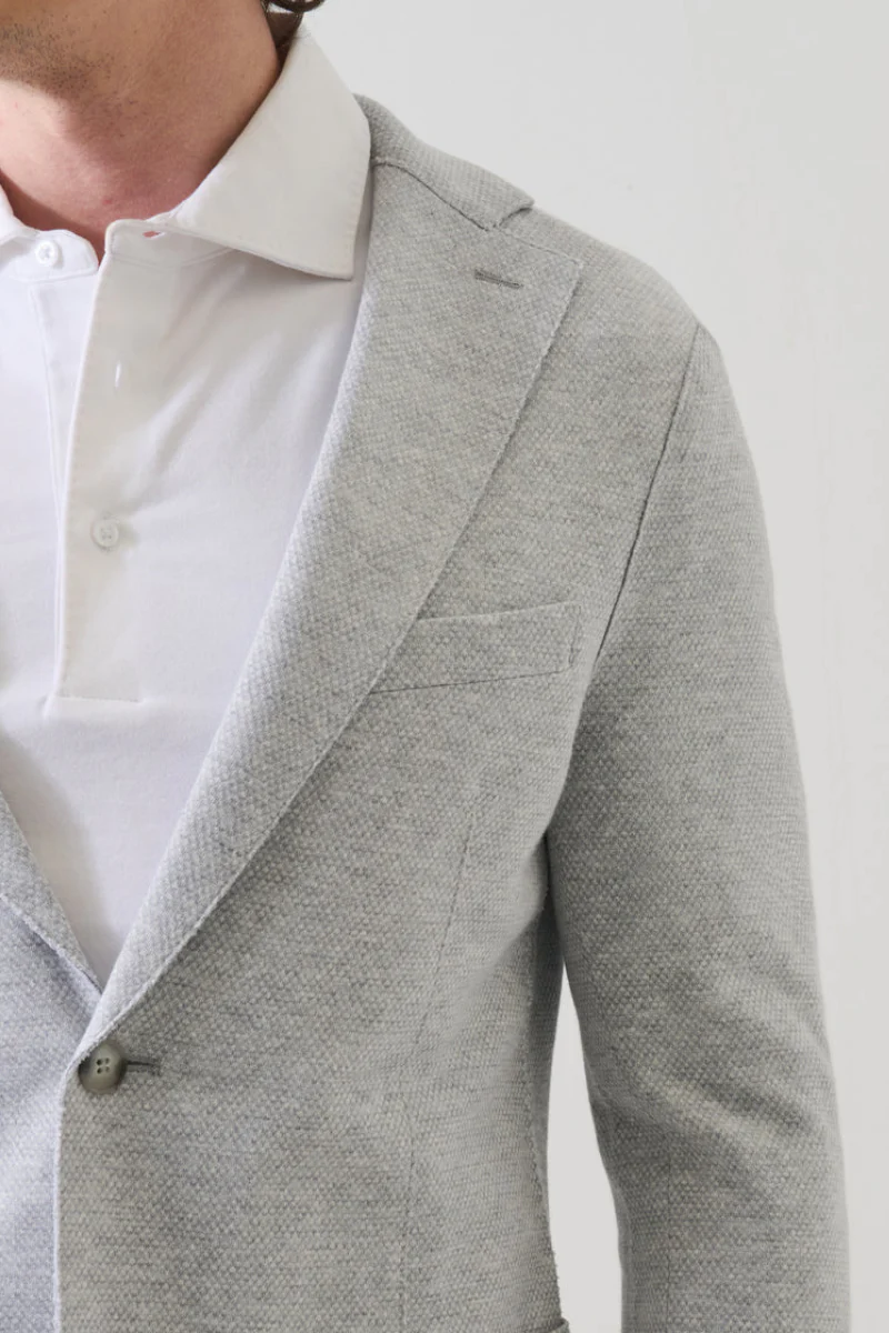 Textured Raw Edge Blazer - Image 2