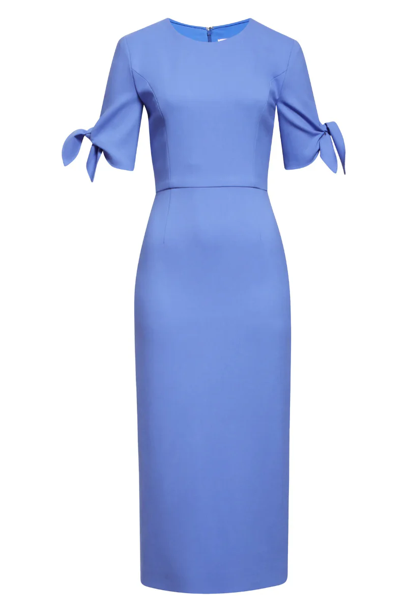 Tie-Sleeve Midi Dress - Image 5