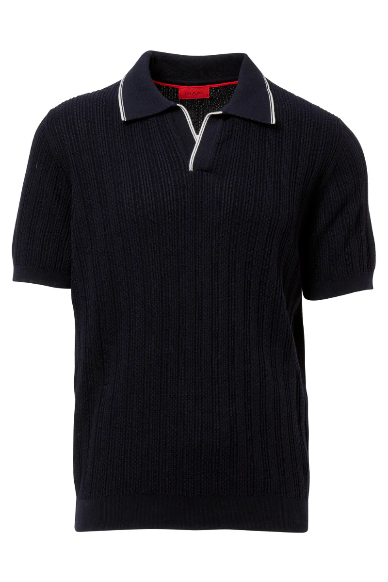Tipped Johnny Collar Polo