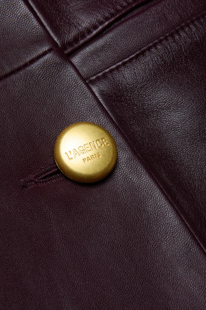 Tora Leather Blazer Dress - Image 4