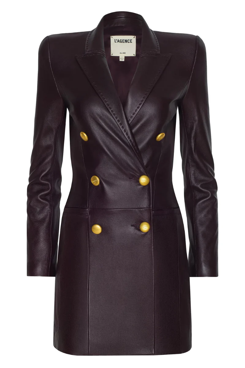 Tora Leather Blazer Dress - Image 5