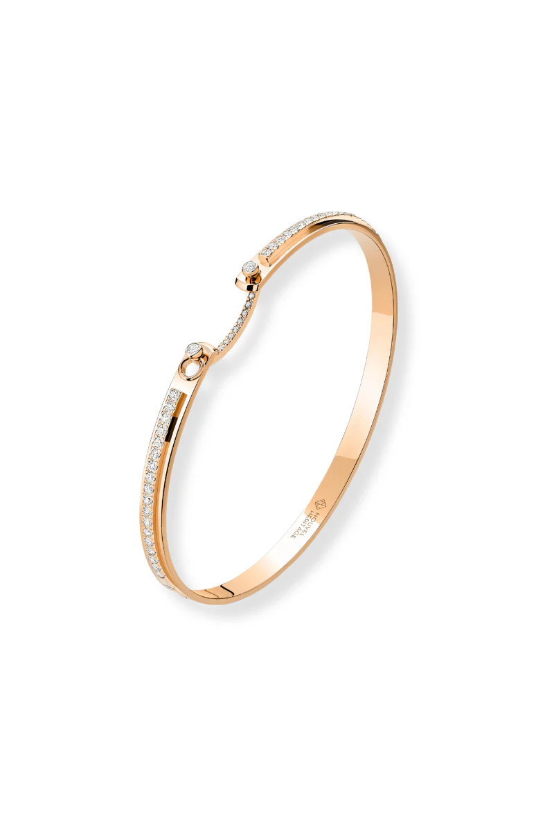 Tuxedo Mood Bangle, 4mm