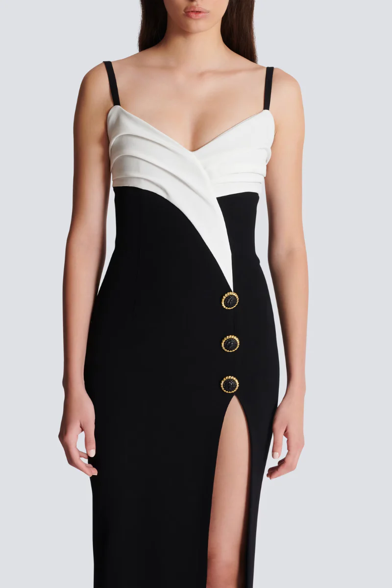 Two-Tone Long Dress - Image 3