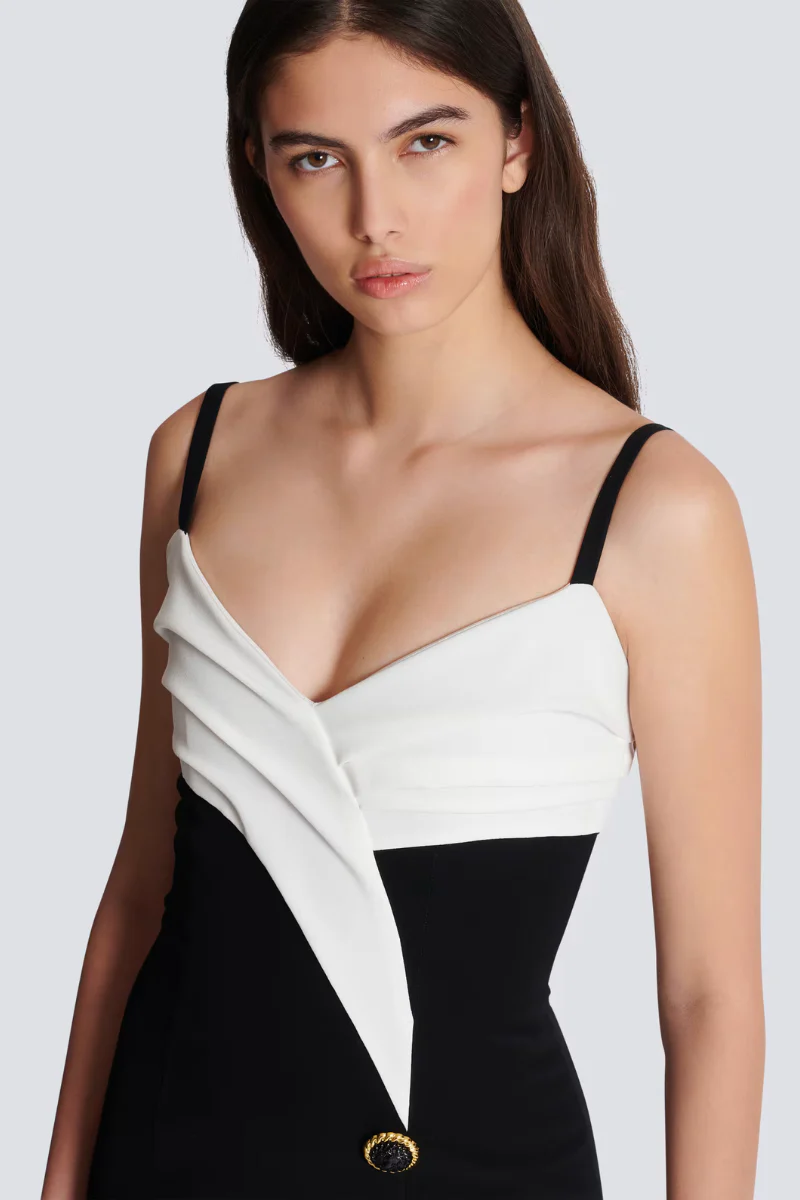 Two-Tone Long Dress - Image 4