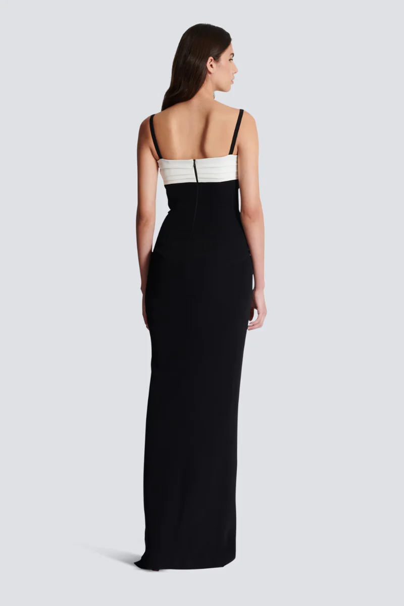 Two-Tone Long Dress - Image 5